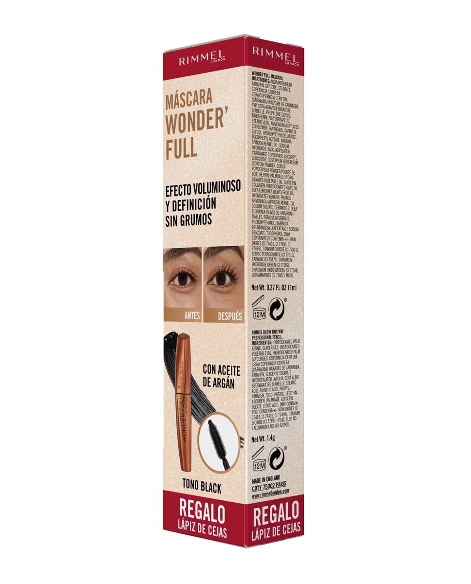 Rimmel - Pack máscara Wonder Argan Rimmel London. - Image 1