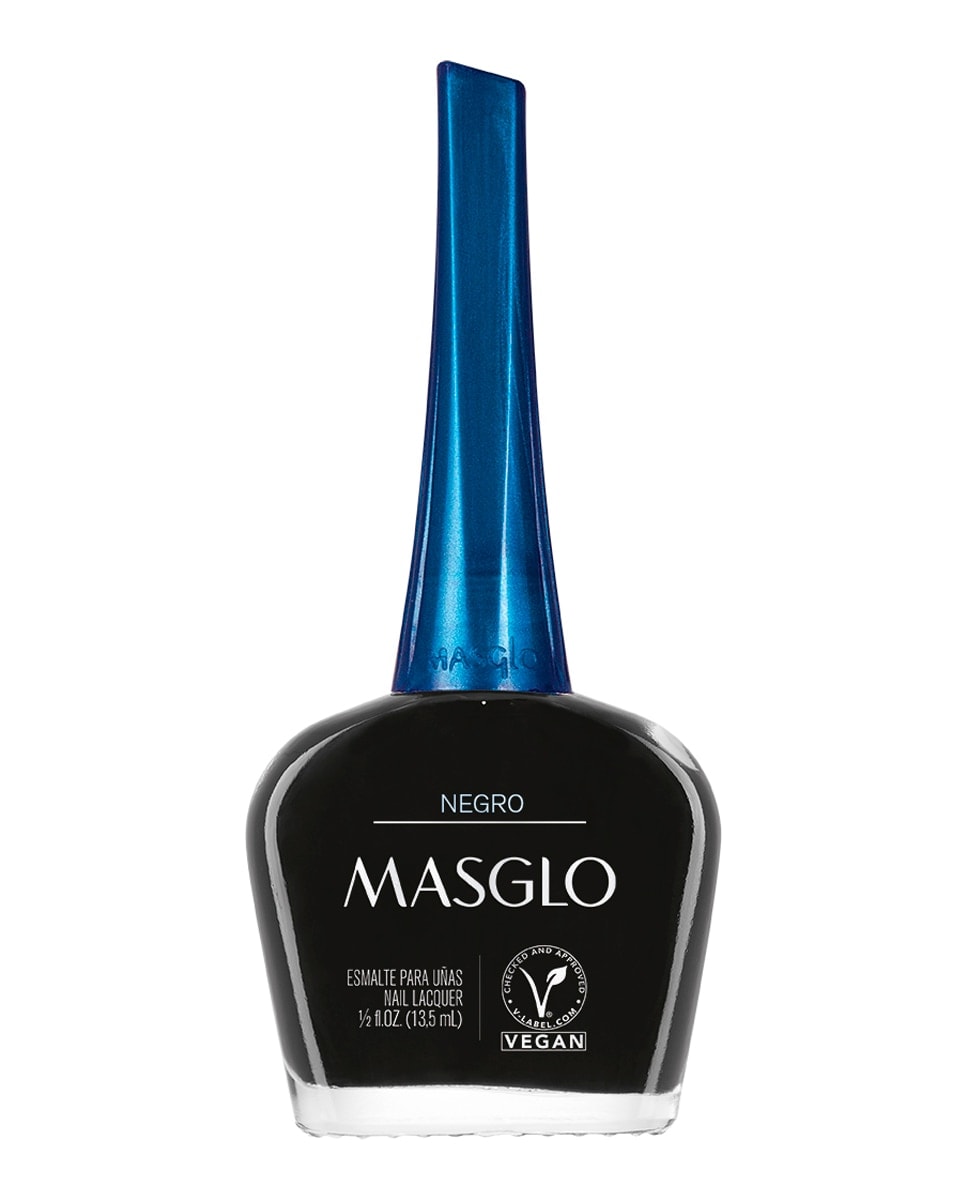 MASGLO - Esmalte de uñas cremoso Negro 13,5 ml Masglo. - Image 1