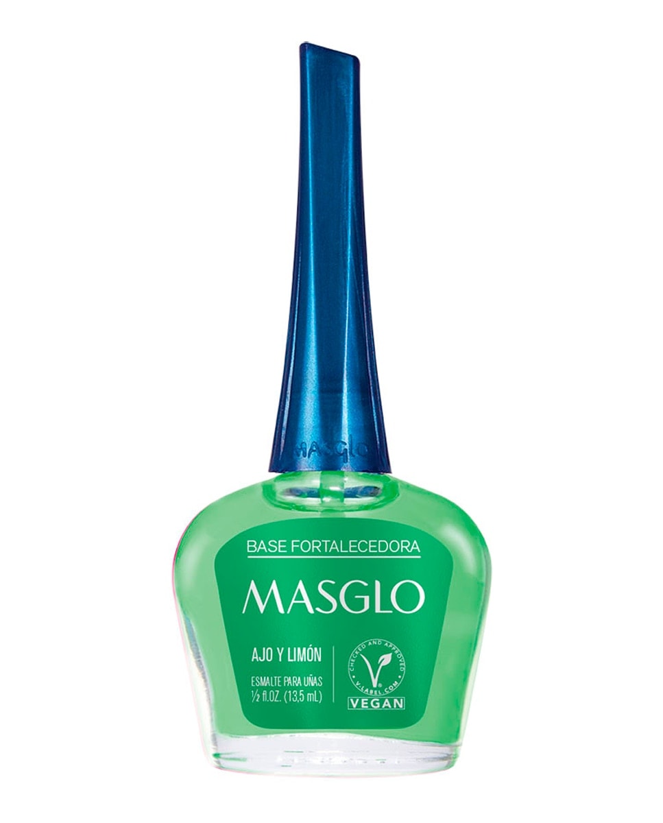 MASGLO - Base de uñas fortalecedora Ajo y Limón 13,5 ml Masglo. - Image 1