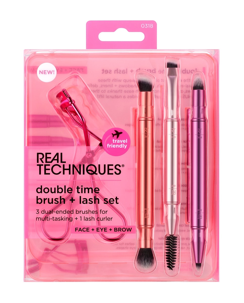 REAL TECHNIQUES - Estuche Regalo Brochas Double Time Retractable Real Techniques. - Image 1