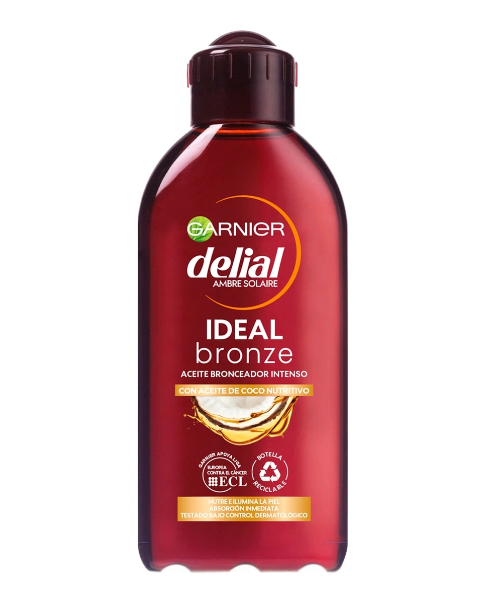 DELIAL - Aceite Bronceador Intenso con Aceite de Coco Nutritivo 200 ml Delial. - Image 1