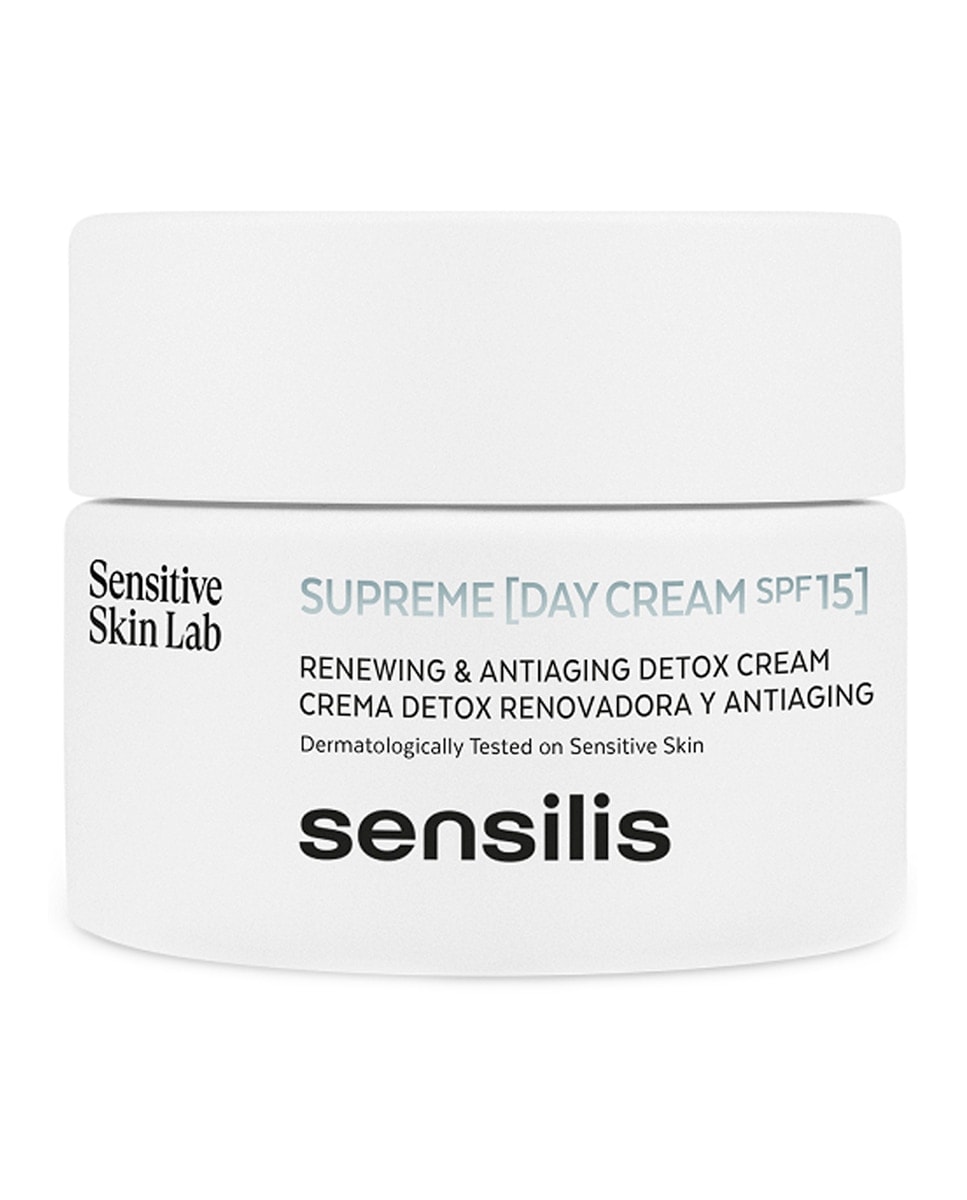 Sensilis - Crema de día Sensilis Supreme SPF15+ Detox renovadora y antiaging 50 ml Sensilis. - Image 1