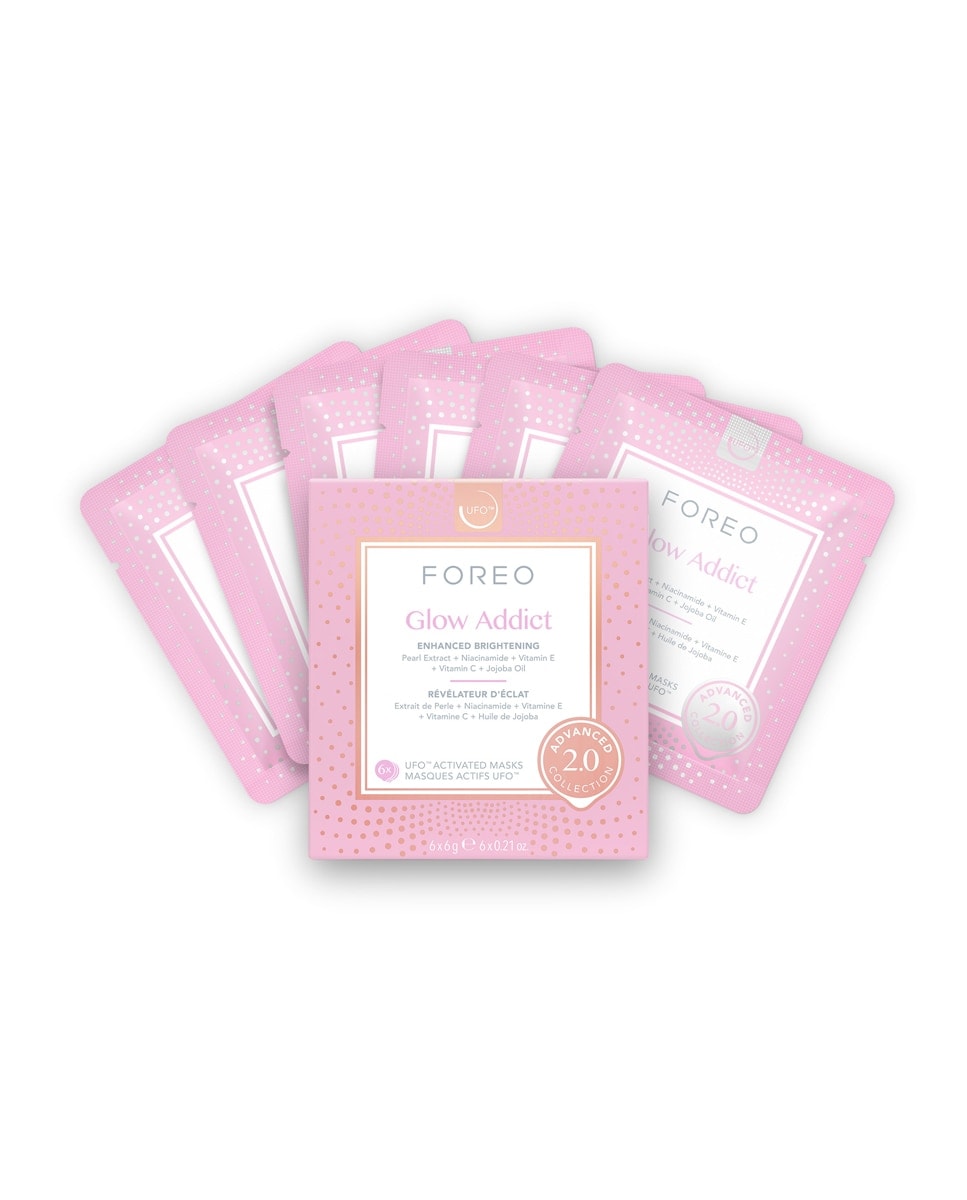 FOREO - Glow Addict 2.0 Advanced Collection - Mascarilla facial especial Luminosidad para pieles apagadas y mates diseñada para UFO™. - Image 1