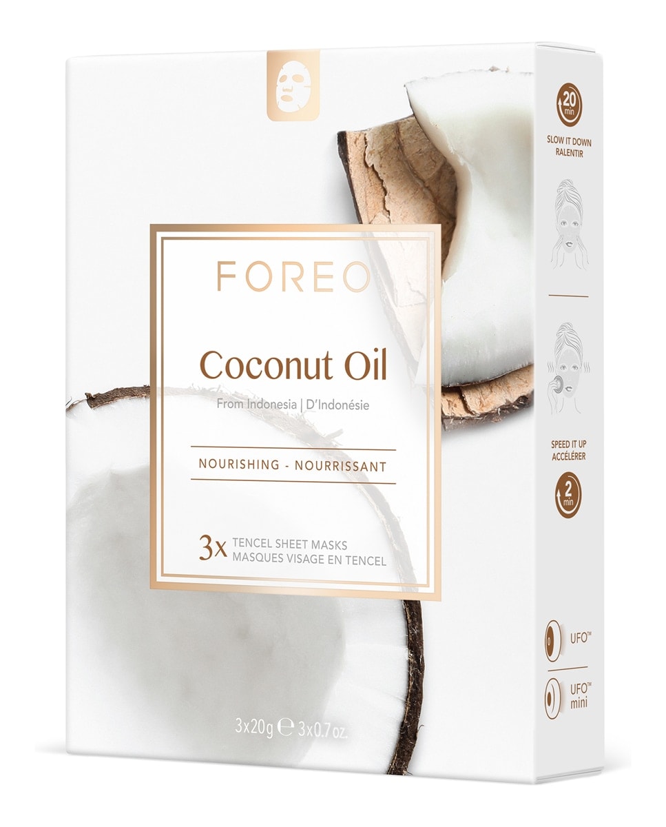 FOREO - Mascarilla facial nutritiva Coconut Oil para piel deshidratada FOREO. - Image 1