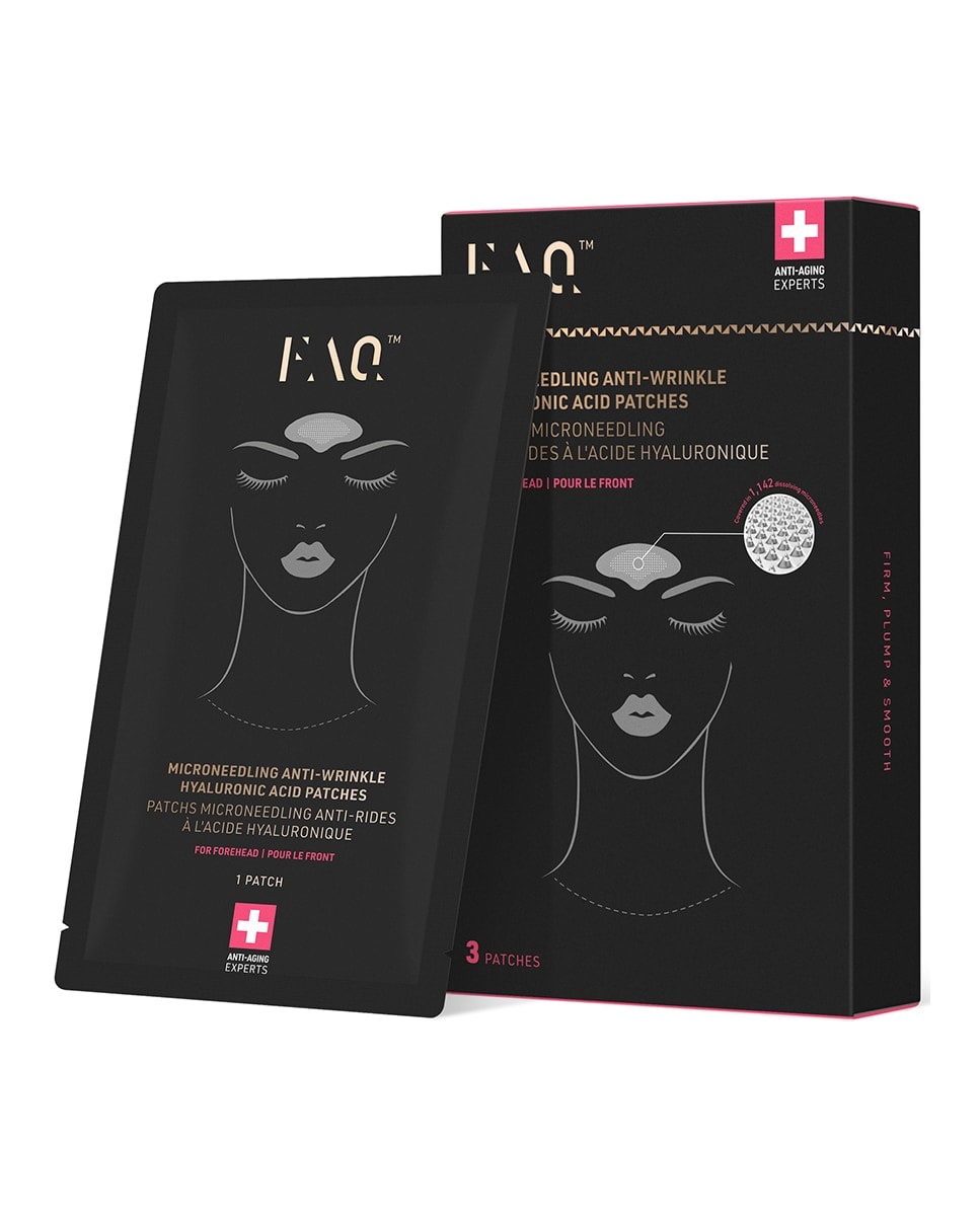 FAQ - FAQ™ Parches de micropunciones antiedad con ácido hialurónico para la frente Forehead FAQ. - Image 1
