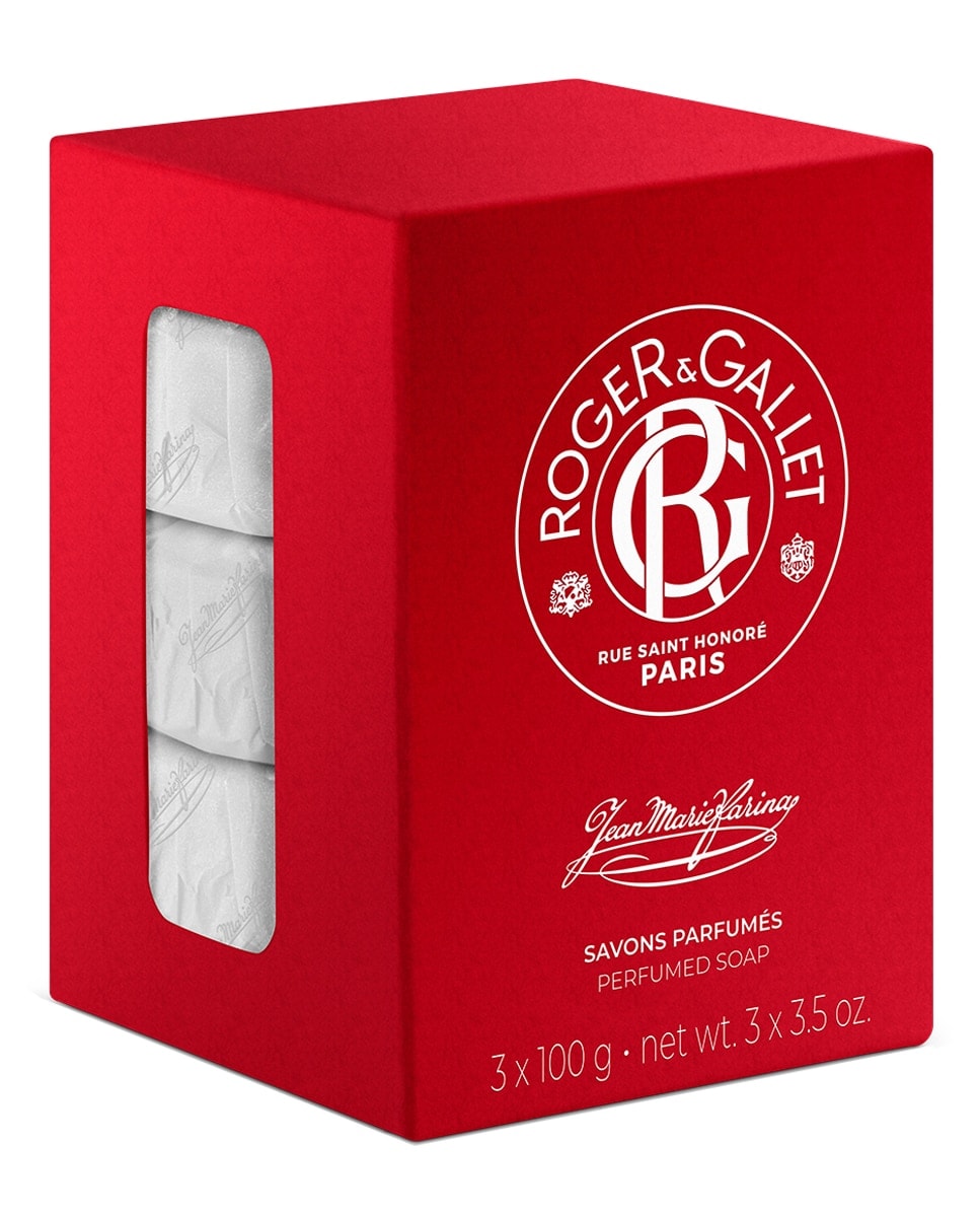 Roger&Gallet - Estuche de regalo Jabónes perfumados Jean Marie Farina 3 X 100 g Roger & Gallet. - Image 1
