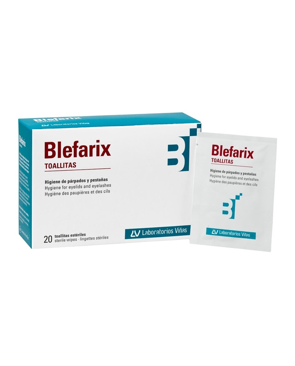 Blefarix - 20 Toallitas unidosis estériles para Párpados y Pestañas Blefarix. - Image 1