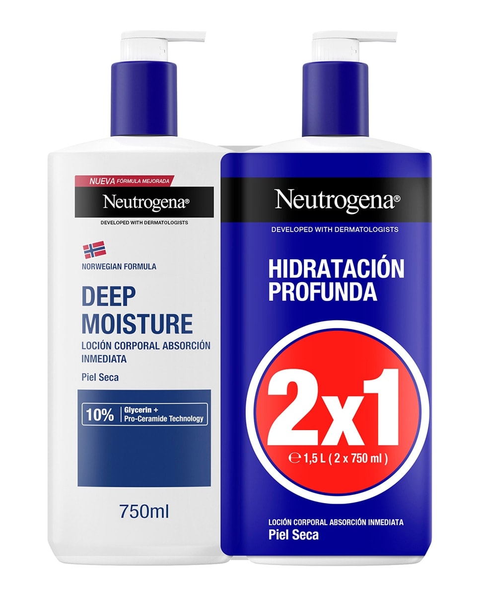 Neutrogena - Loción de Absorción Inmediata Hidratación Profunda Fórmula Noruega Neutrogena. - Image 1