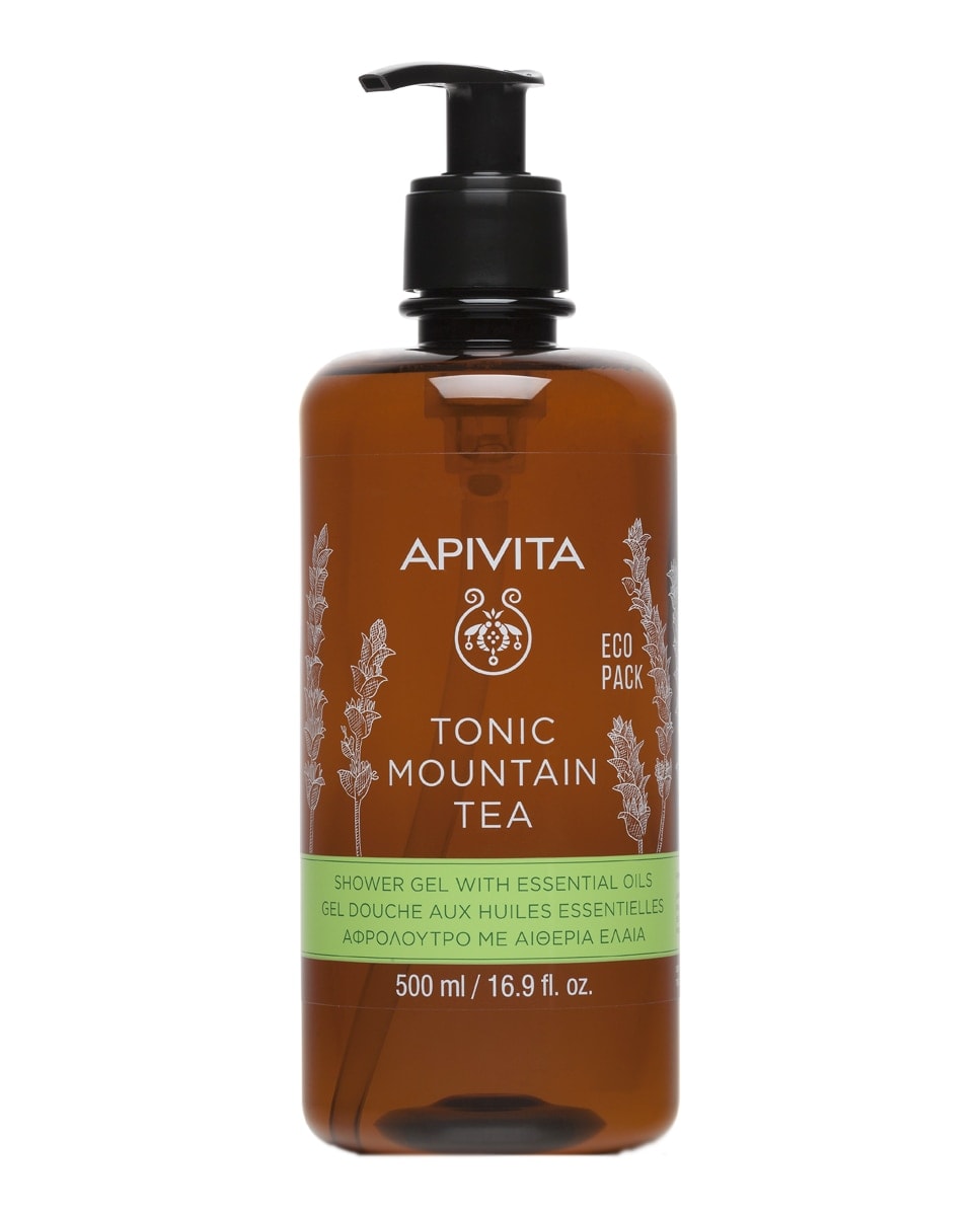 Apivita - Gel de baño Moutain Tea 500 ml Apivita. - Image 1