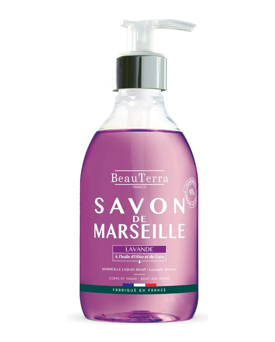 Beauterra - Jabón Marsella Lavanda 300 ml Beauterra. - Image 1