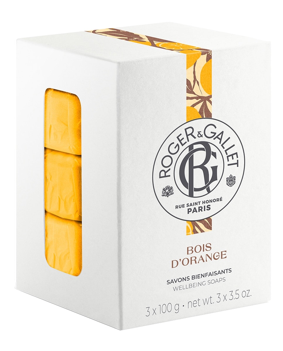 Roger&Gallet - Jabón Bois Orange Savon 3X100 g Roger&Gallet. - Image 1
