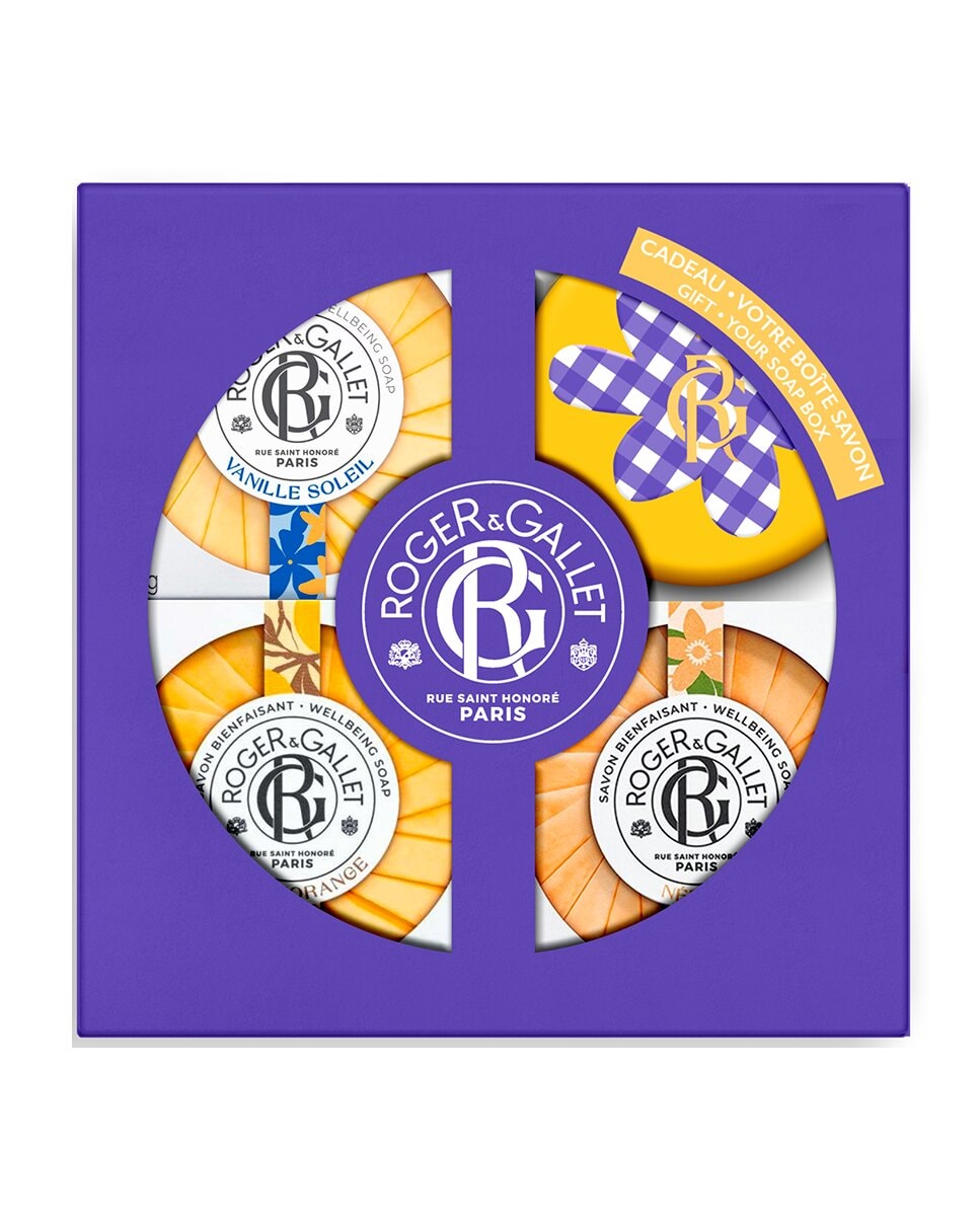 Roger&Gallet - Estuche 3 Jabones Bienestar Vanille Soleil, Néroli, Bois d’Orange Roger & Gallet. - Image 1