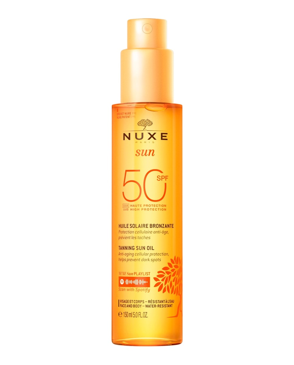 Nuxe - Aceite Bronceador para Rostro y Cuerpo Alta Protección SPF50 Nuxe Sun. - Image 1
