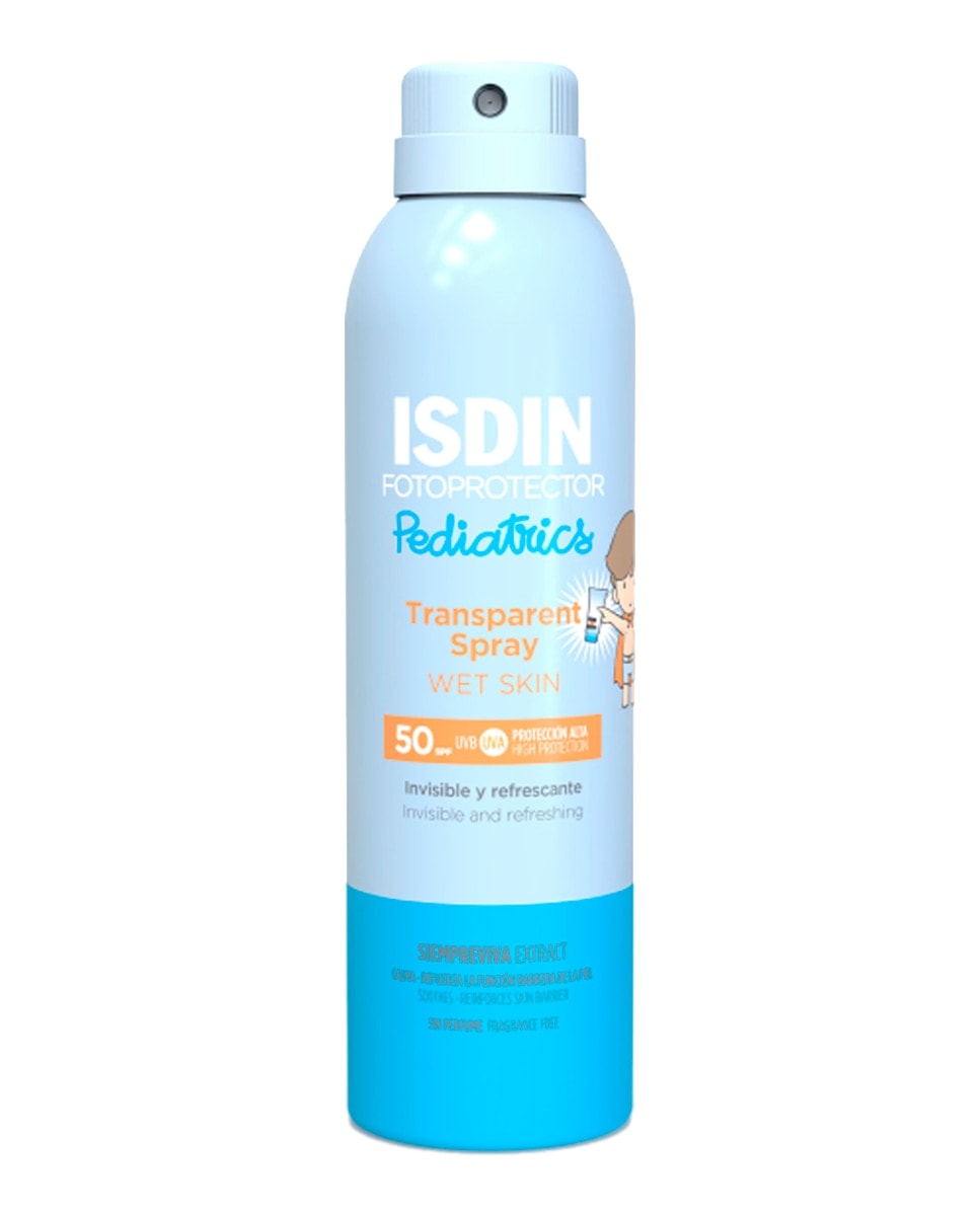 Isdin - Fotoprotector Isdin Transparent Spray Wet Skin Pediatrics SPF 50 Isdin. - Image 1