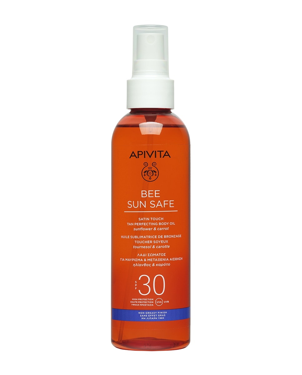 Apivita - Aceite Corporal para un Bronceado Perfecto SPF30 Apivita. - Image 1