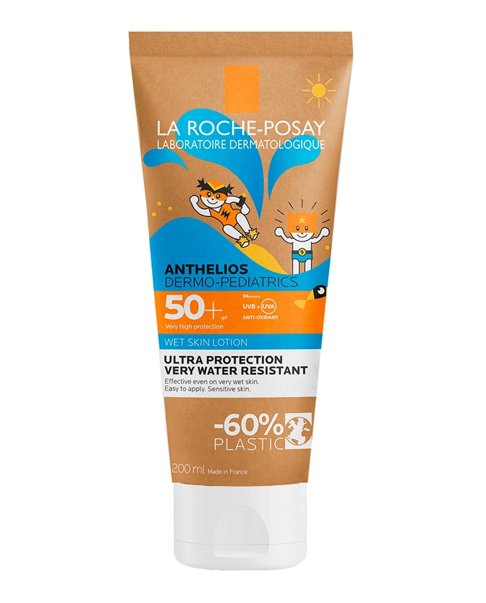 La Roche Posay - Protector Anthelios Wet Skin Carton Tube Dermo-Pediatrics SPF50+, 200 ml La Roche Posey. - Image 1