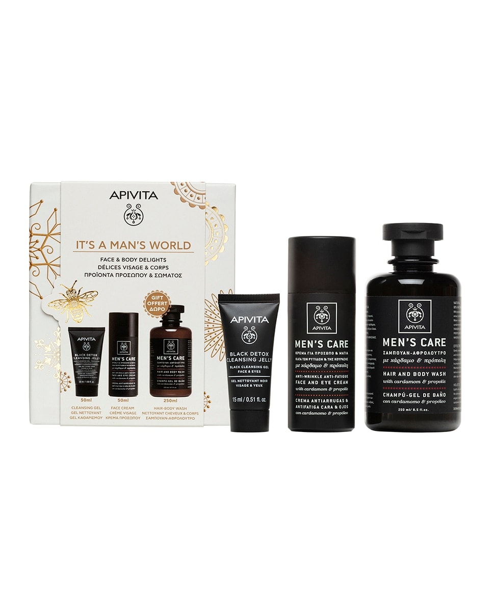 Apivita - Estuche De Regalo Men'S Care Crema Antiarrugas Apivita. - Image 1