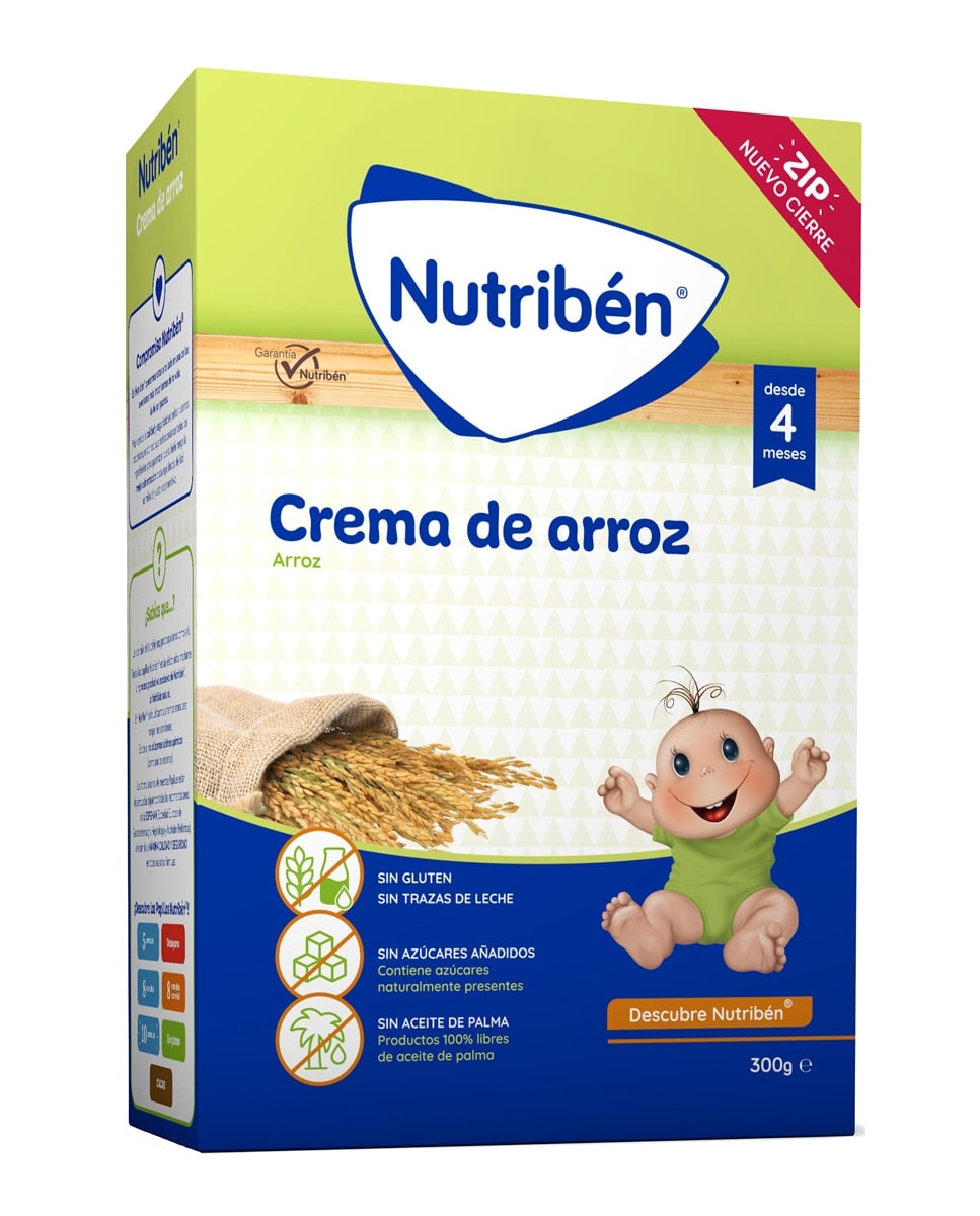 Nutribén® - Papilla instantánea de crema de arroz Nutriben. - Image 1