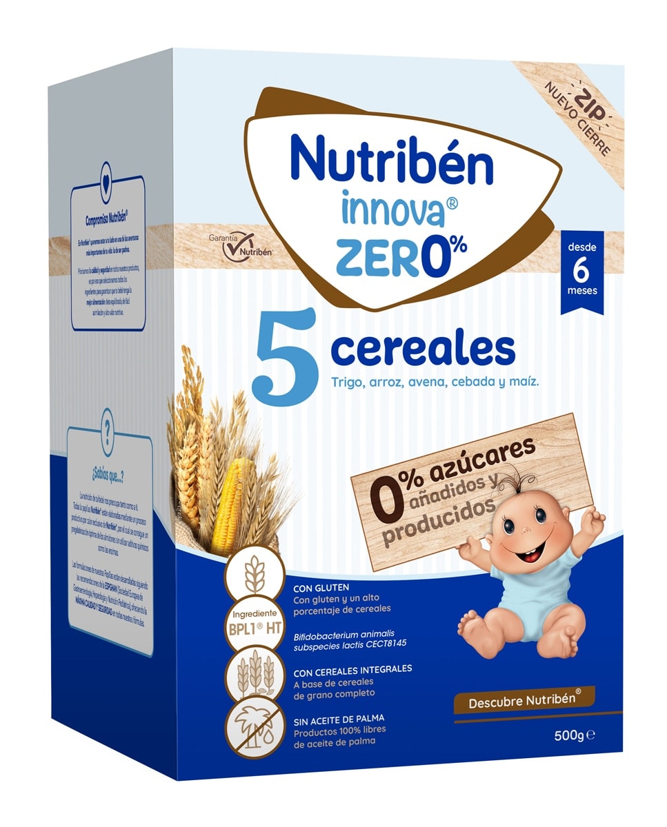 Nutribén® - Papilla Innova 5 Cereales 0% 500 g Nutribén. - Image 1