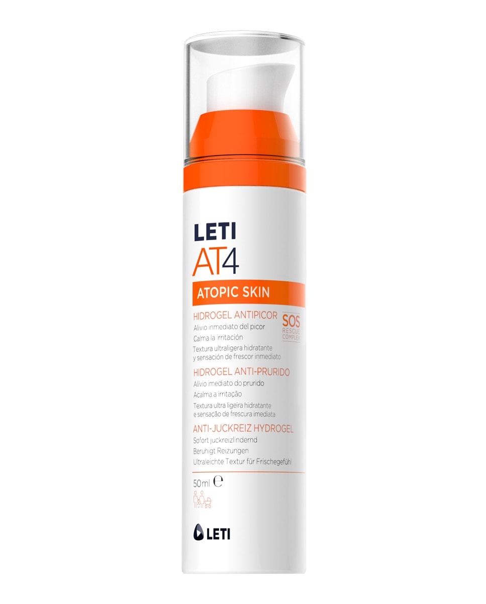 Leti - Hidrogel antipicor para calmar y aliviar el picor de la piel atópica 50 ml LetiAT4. - Image 1