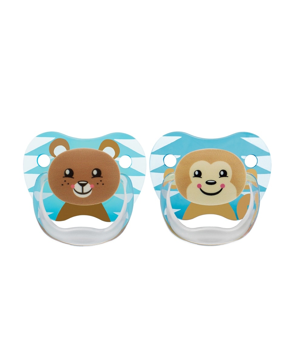 Dr. Brown's - Pack Duplo Chupete Prevent Animal Face T2 6-18 Meses Dr. Brown's. - Image 1