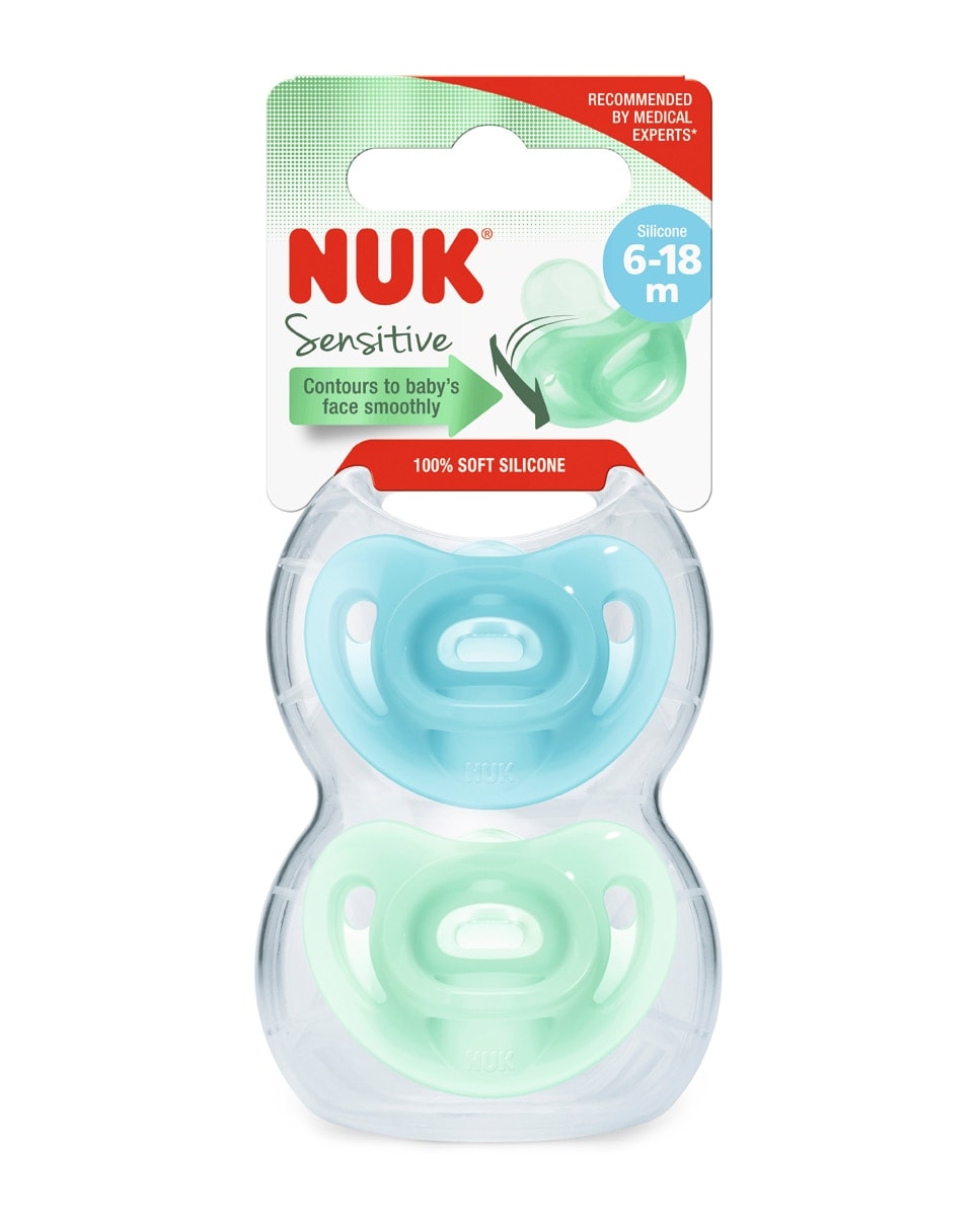 Nuk - Chupete Sensitive 6-18 m Silicona 2 uds Nuk. - Image 1