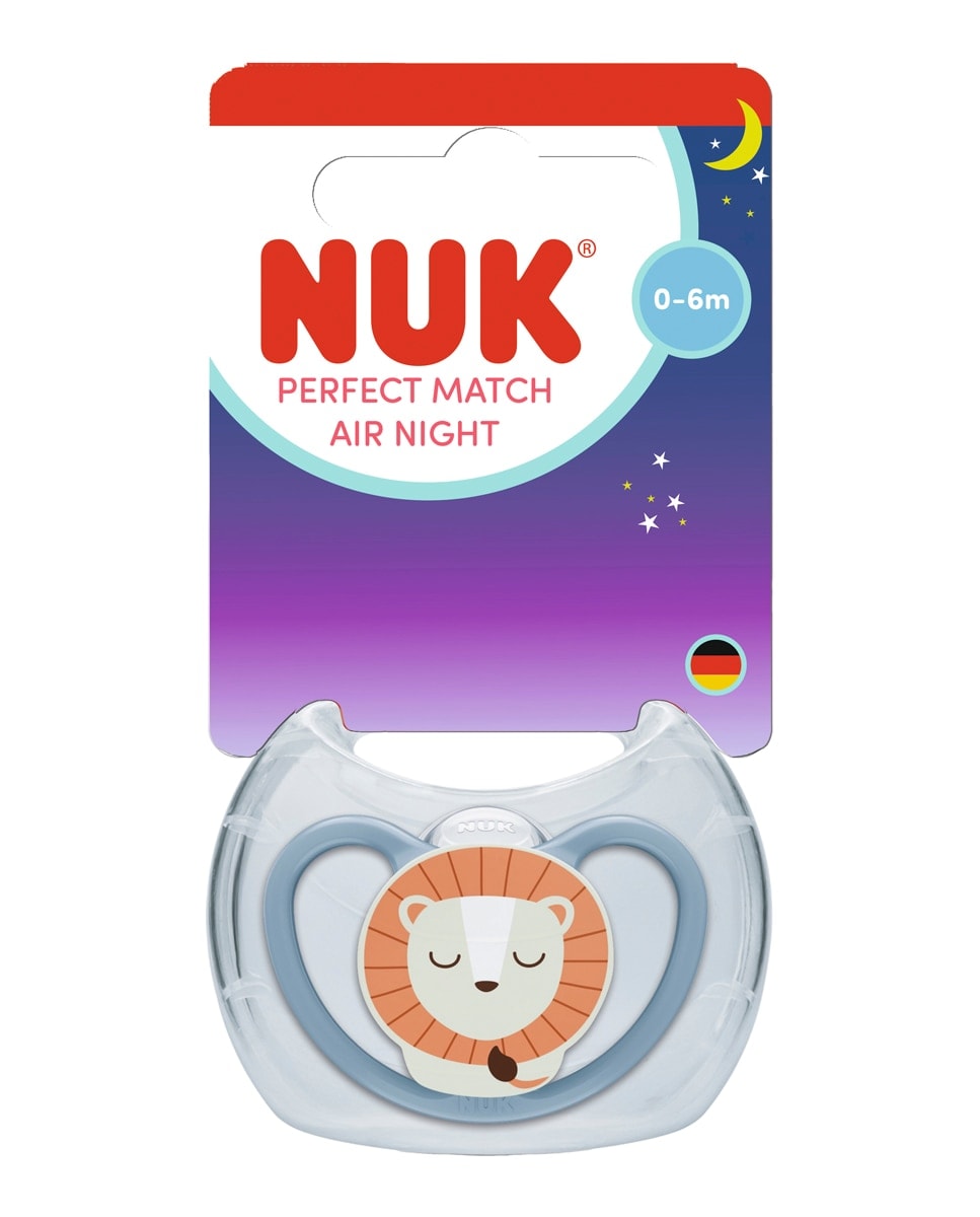 Nuk - Chupete Perfect Match Air Night Silic. T1 0-6M (1 Ud) Surtido Nuk. - Image 1
