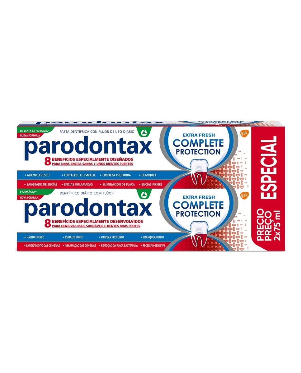 Parodontax - Duplo Pasta de Dientes Complete Protection Parodontax. - Image 1