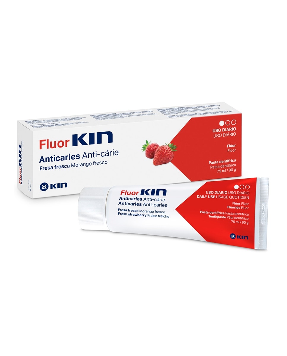Kin - Pasta Dentífrica Fluorkin Fresa 75 ml Kin. - Image 1