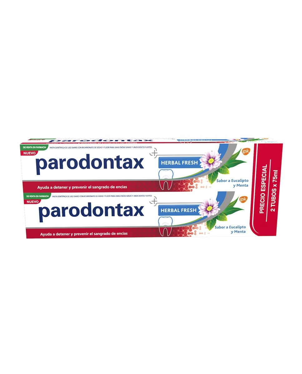 Parodontax - Duplo Pasta Dentífrica Parodontax Herbal Fresh. - Image 1