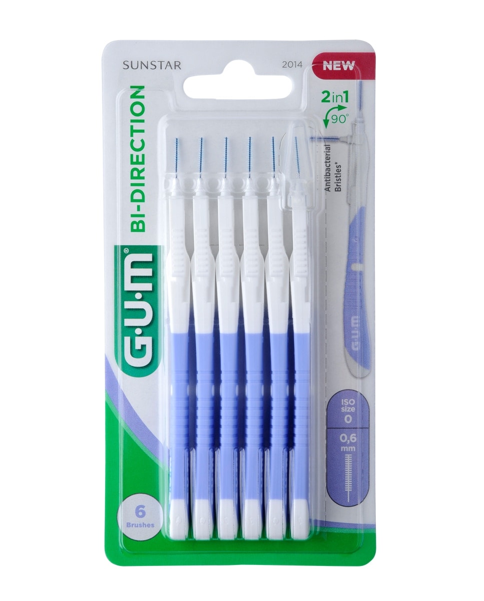 Gum - Cepillo interdental Gum Bi-Direction pequeño 0,6 mm Gum. - Image 1