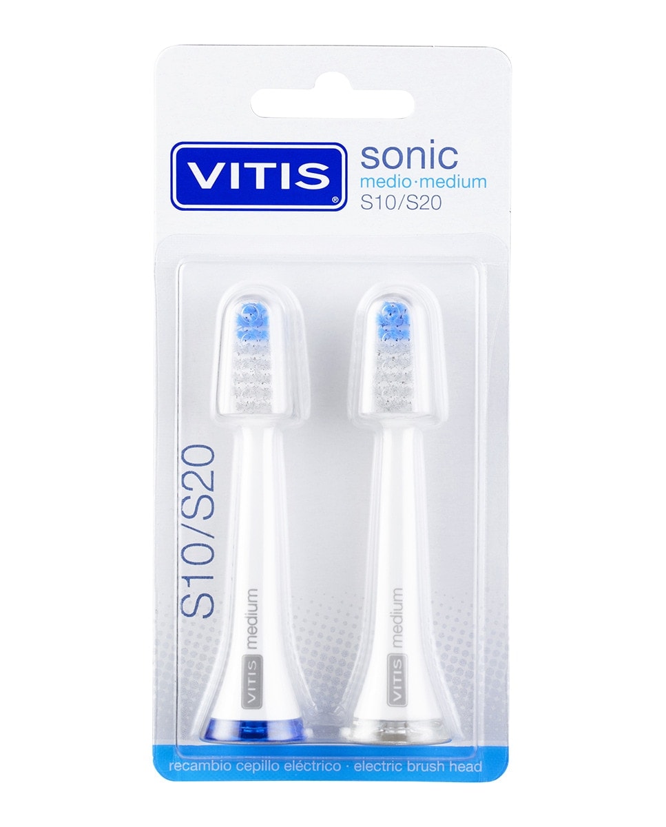 Vitis - 2 Recambios Cabezal medio Cepillo eléctrico Vitis Sonic S10 y S20 Vitis. - Image 1