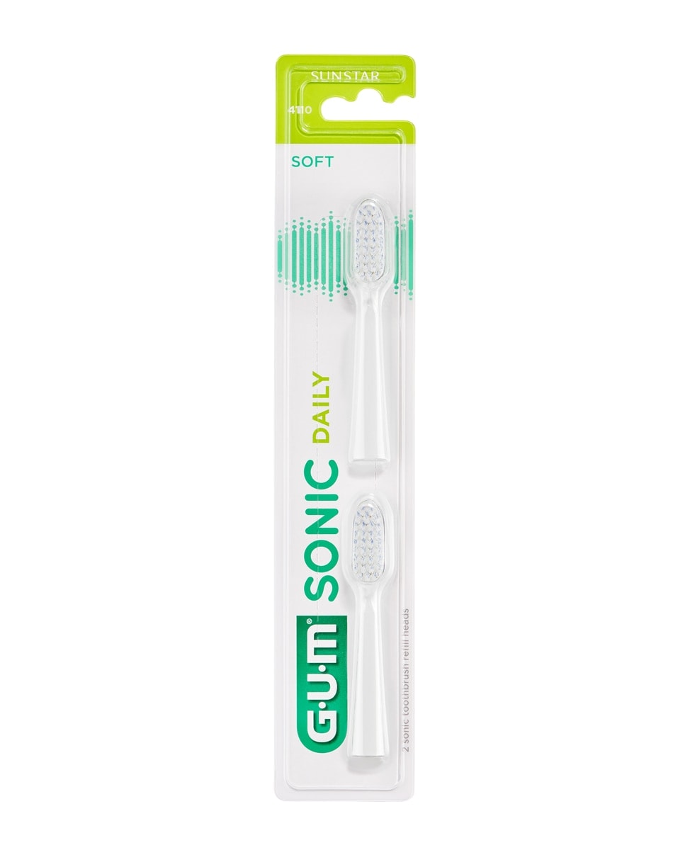 Gum - Recambios cepillo Sónico Gum Sonic Daily Blanco Gum. - Image 1
