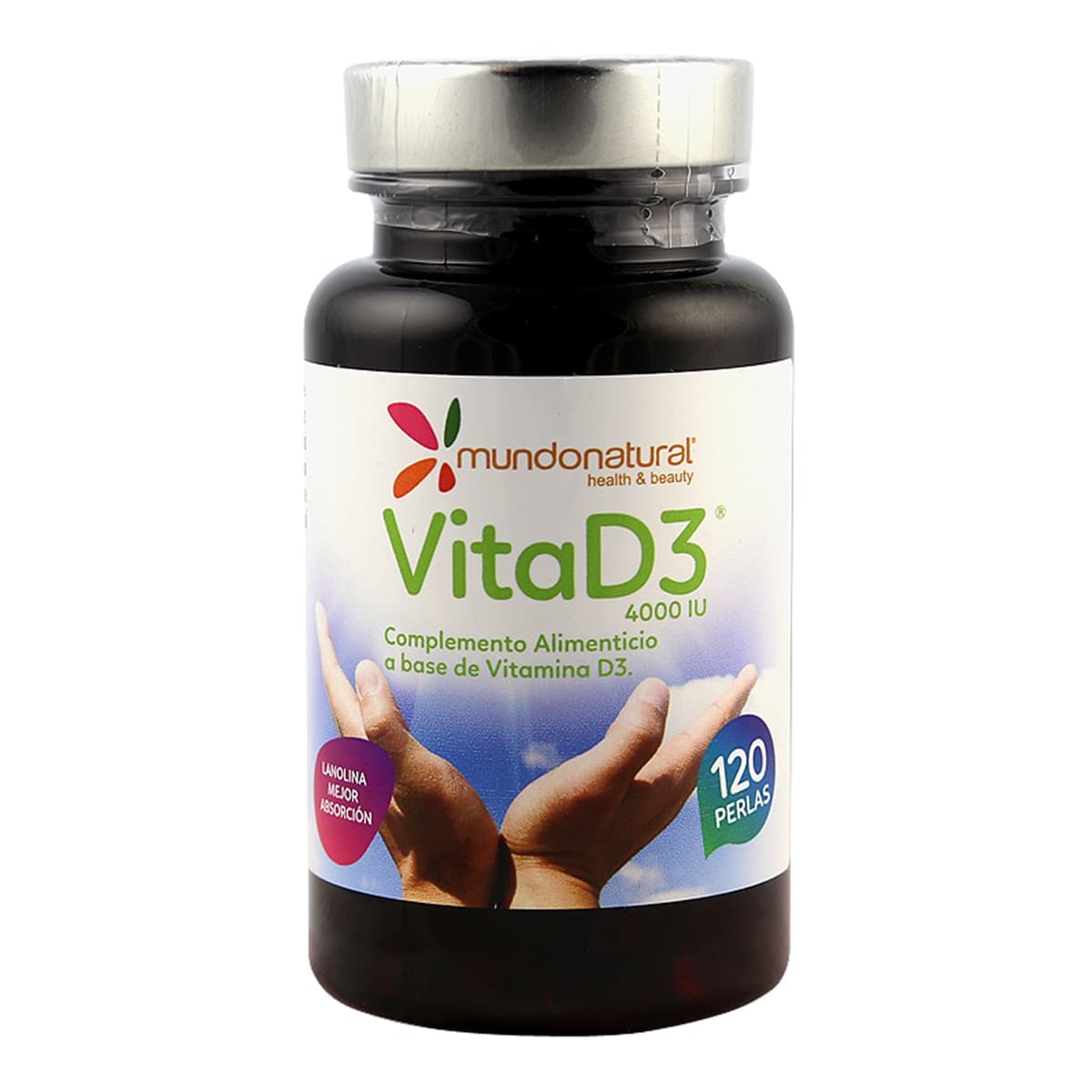 Mundo Natural - 120 perlas Vita D3 4000 UI Mundo Natural.