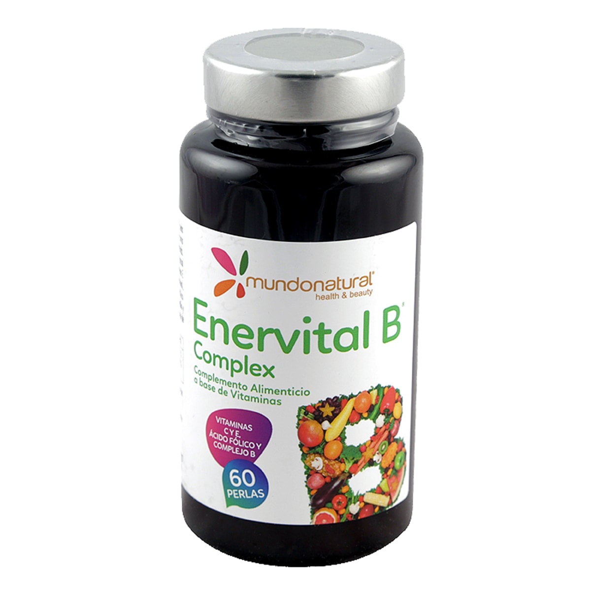 Mundo Natural - 60 perlas Enervital B Complex Mundo Natural. - Image 1