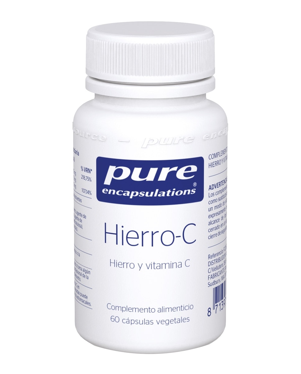 Pure Encapsulations - 60 Cápsulas Hierro-C Pure Encapsulations. - Image 1