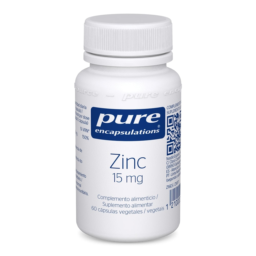 Pure Encapsulations - 60 Cápsulas Zinc 15mg Pure Encapsulations. - Image 1