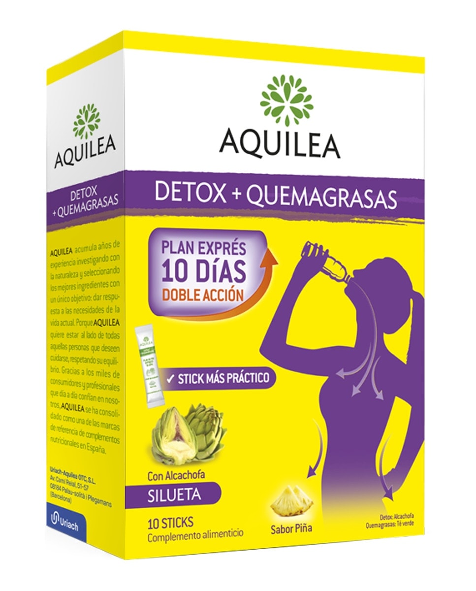 Aquilea - Sticks Bebibles Aquilea Detox + Quemagrasas Aquilea. - Image 1