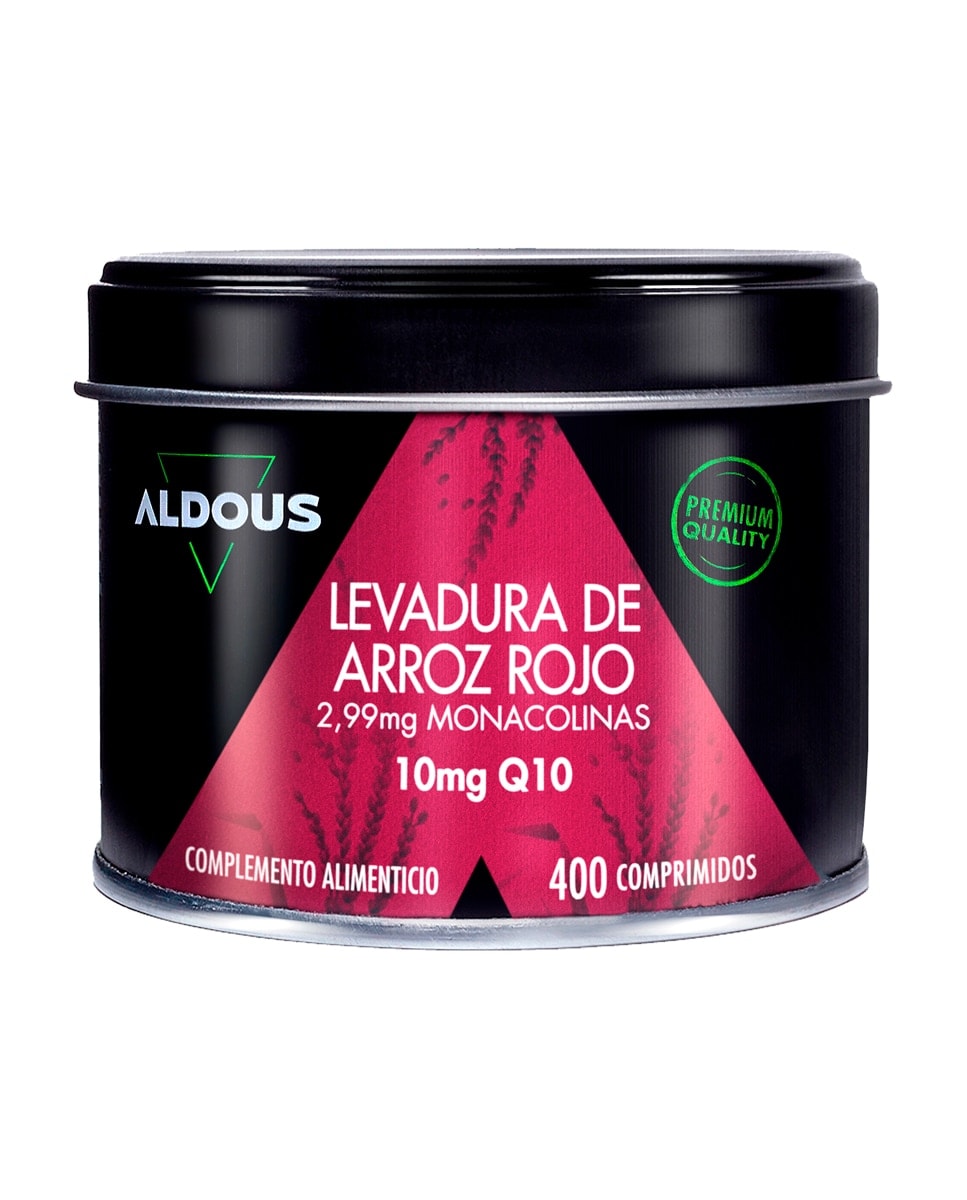 Aldous Bio - 400 Comprimidos para el Colesterol con Levadura de Arroz Rojo con Coenzima Q10 Aldous Bio. - Image 1