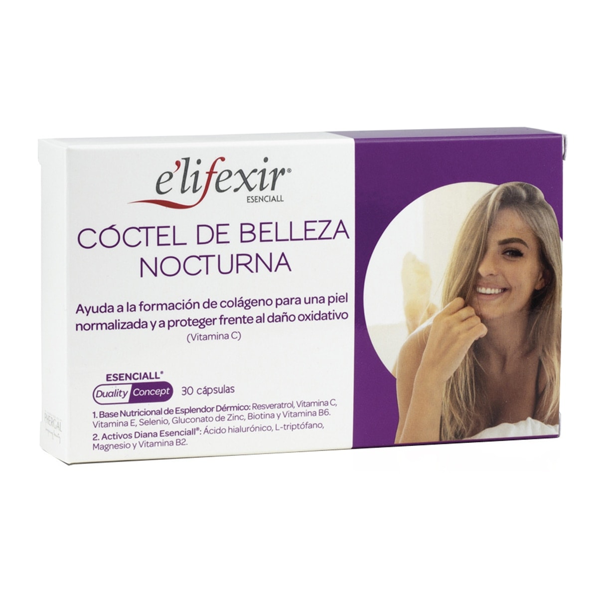 E'lifexir - 30 Cápsulas Coctel Belleza Nocturna Ácido Hialurónico Elifexir Esenciall Elifexir. - Image 1