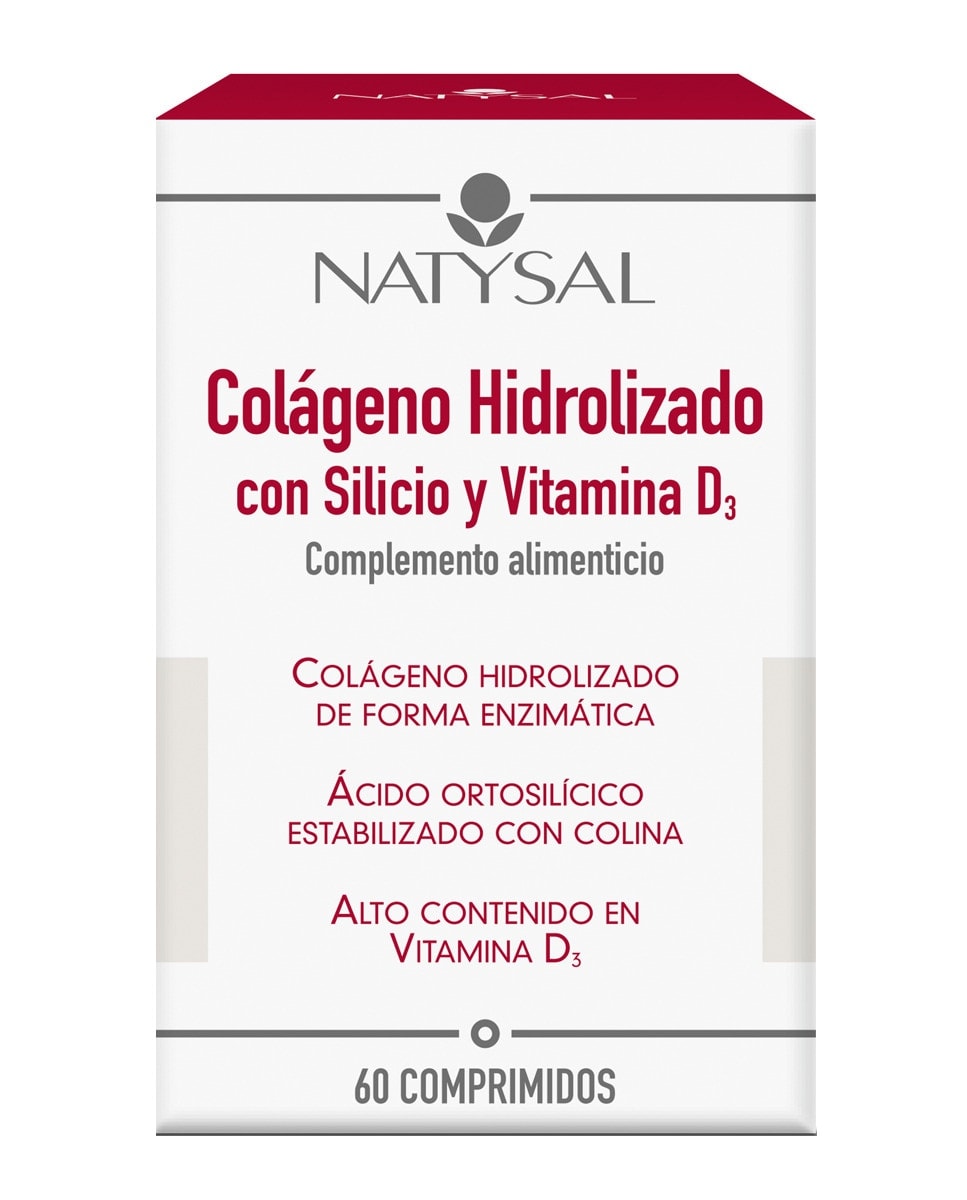 Natysal - 60 Comprimidos Colágeno Hidrolizado con Silicio y Vitamina D3 Natysal. - Image 1