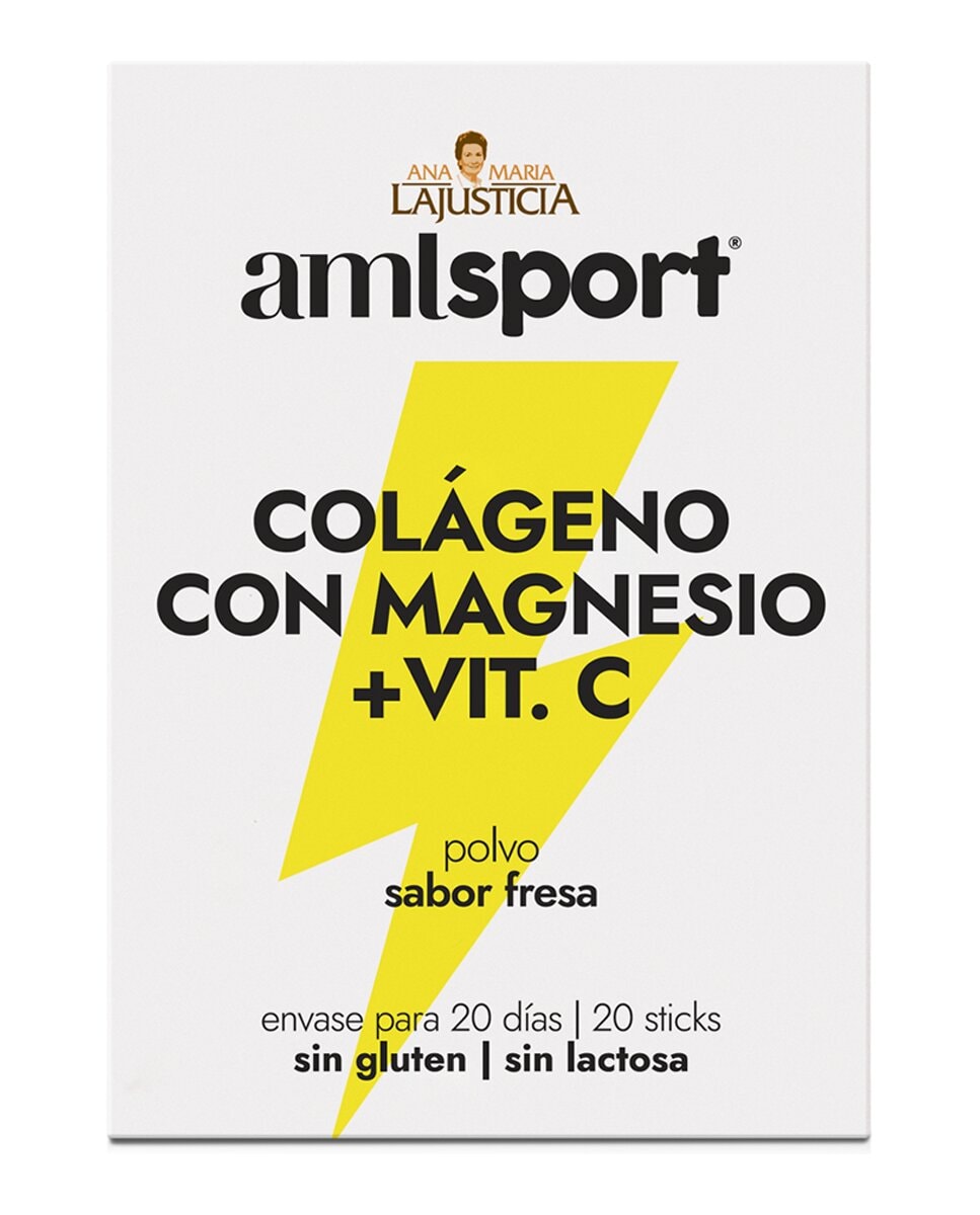 Ana María Lajusticia - Stick Colágeno con Magnesio + Vit C fresa Aml Sport Ana María LaJusticia. - Image 1