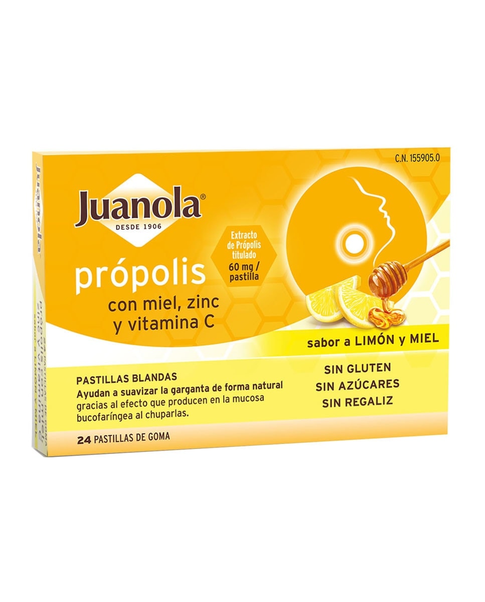 Juanola - Propolis con Miel-Zinc + Vitamina 'C' sabor Limón Miel Juanola. - Image 1