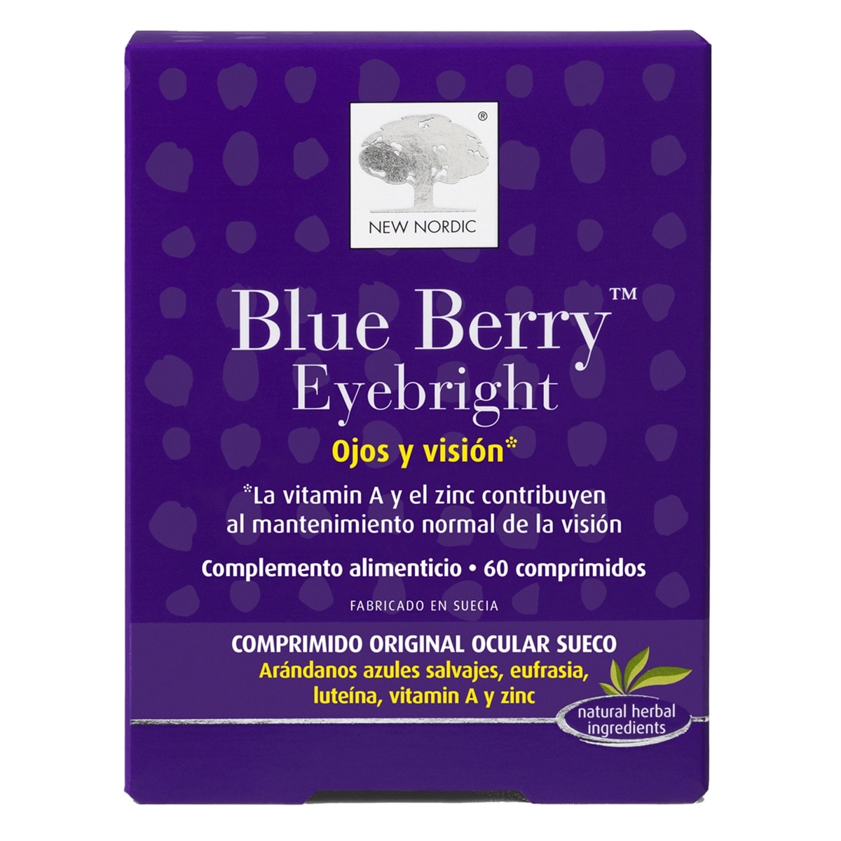 New Nordic - 60 Comprimidos Blue Berry Eyebright New Nordic. - Image 1