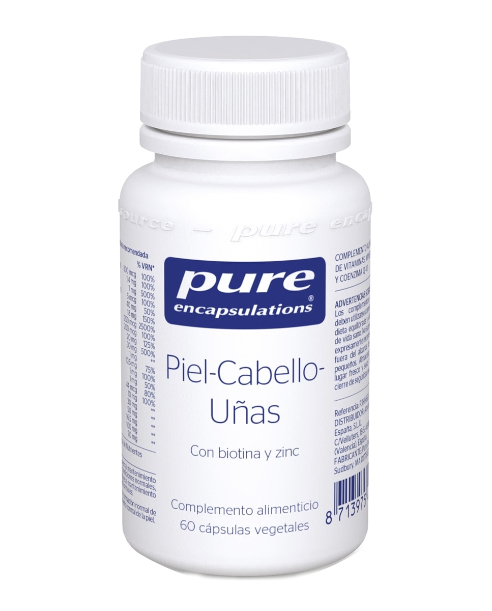 Pure Encapsulations - 60 Cápsulas Piel, Cabello y Uñas Pure Encapsulations. - Image 1