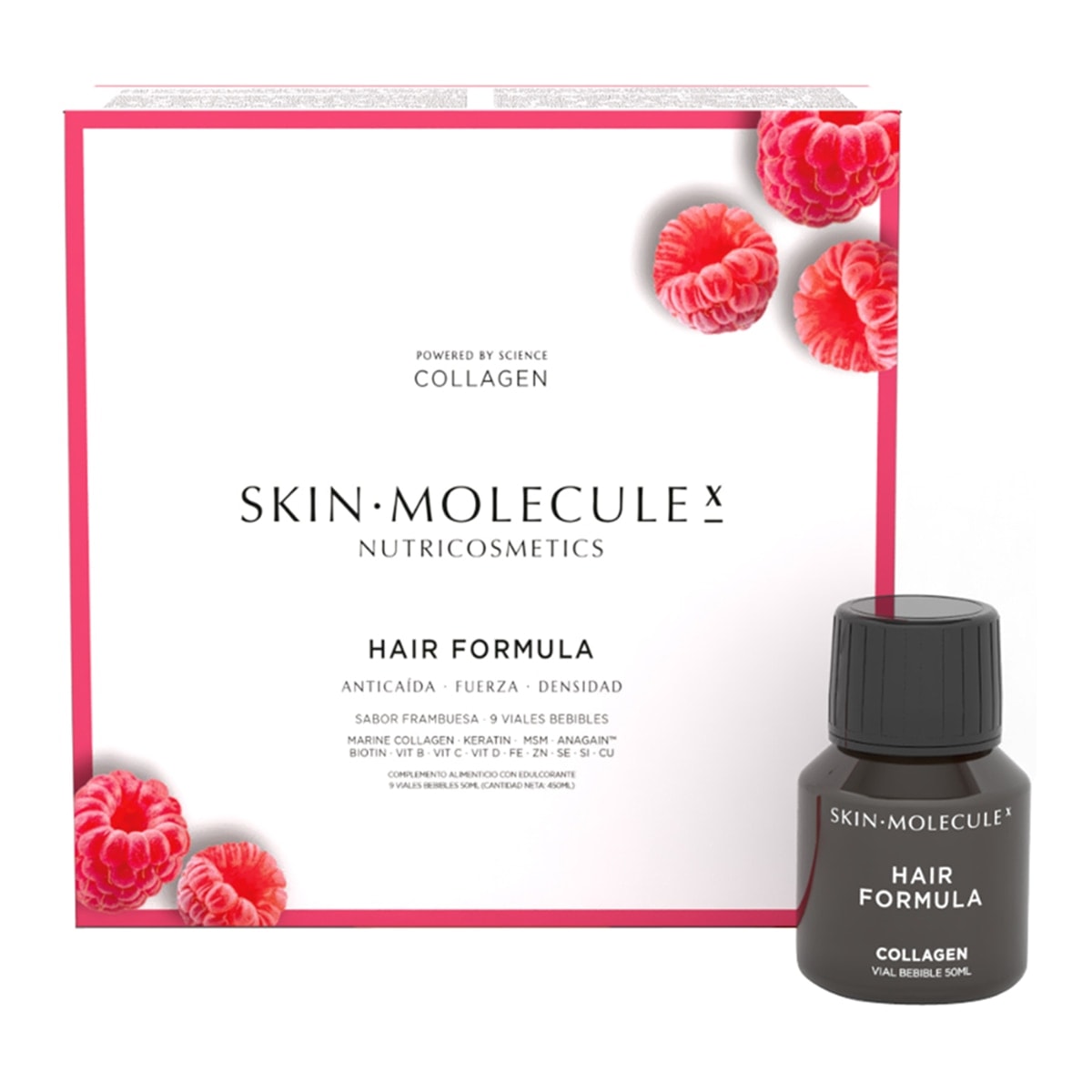 Skin Molecule X - Colágeno bebible capilar Hair Fórmula 450 ml Skin Molecule X. - Image 1