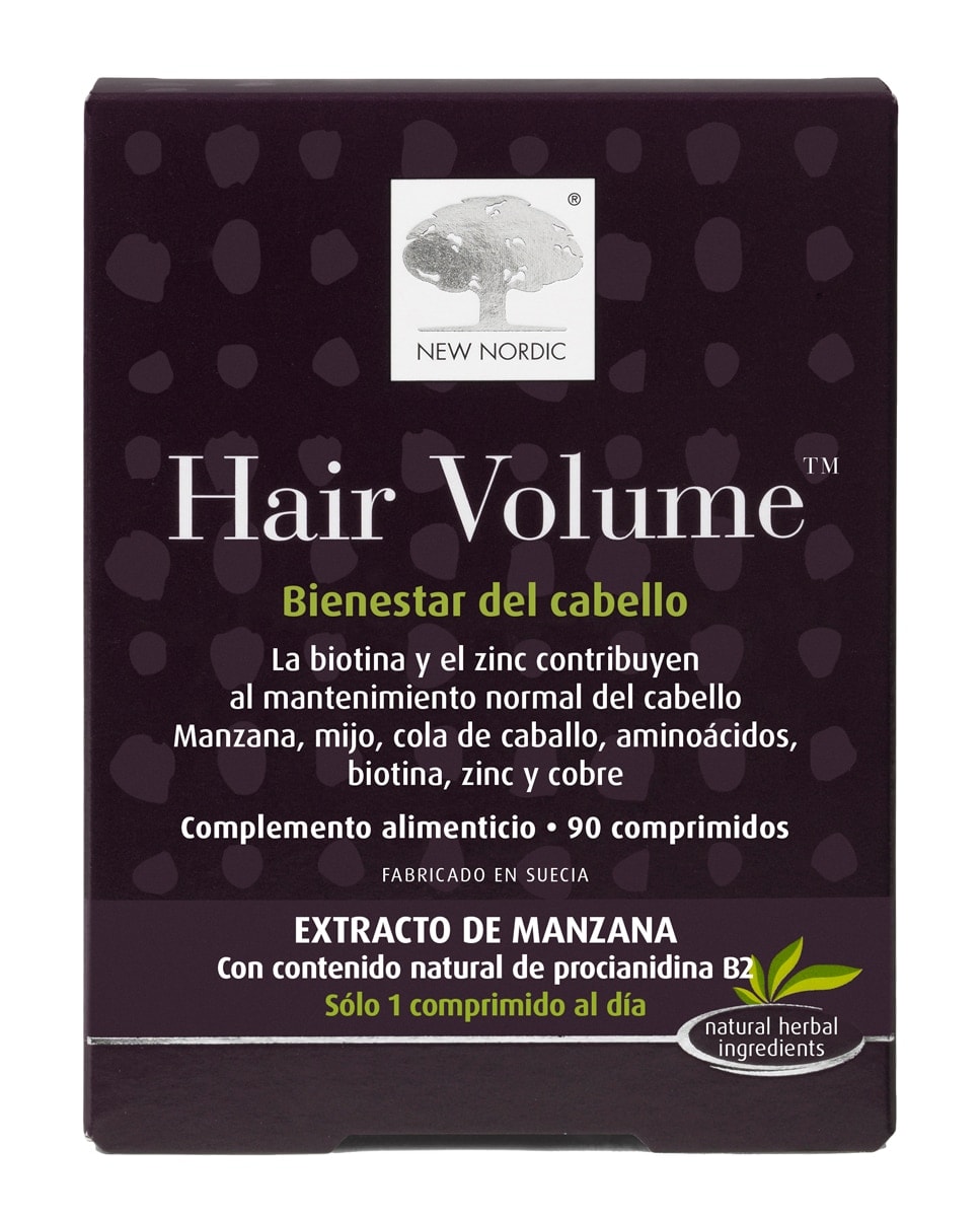 New Nordic - 90 Comprimidos Hair Volume New Nordic. - Image 1