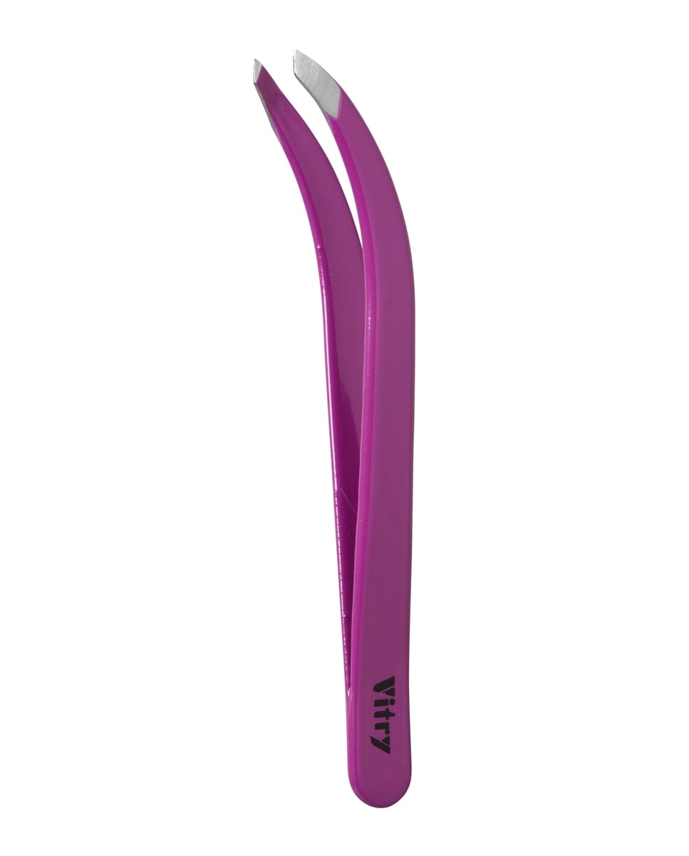 Vitry - Pinza de Depilar profesional punta curva especial gafas Vitry. - Image 1