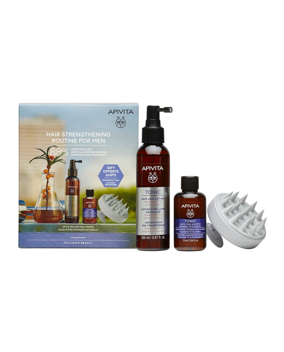 Apivita - Pack Loción Anticaída Hombre Apivita. - Image 1