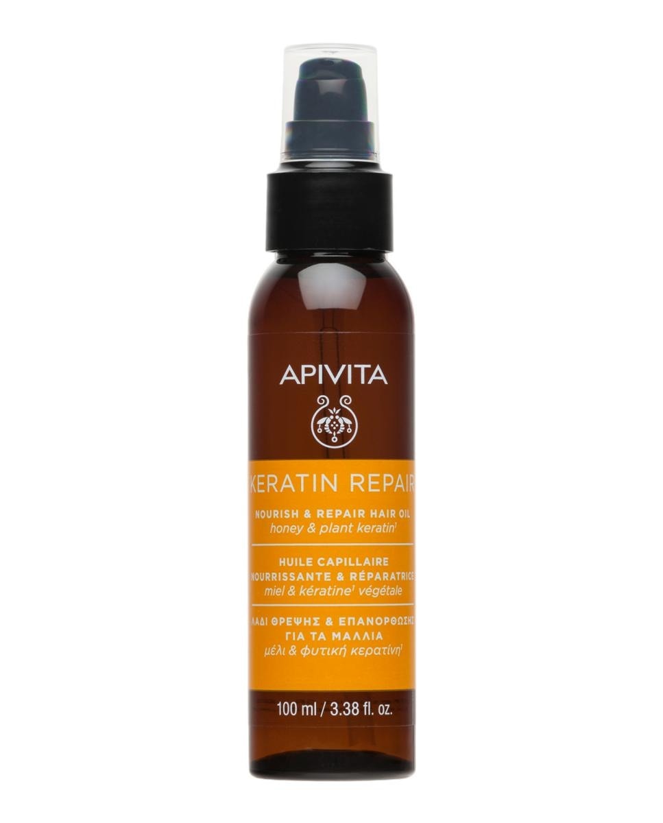Apivita - Aceite Capilar Nutritivo Y Reparador Keratin Repair 100 Ml Apivita. - Image 1